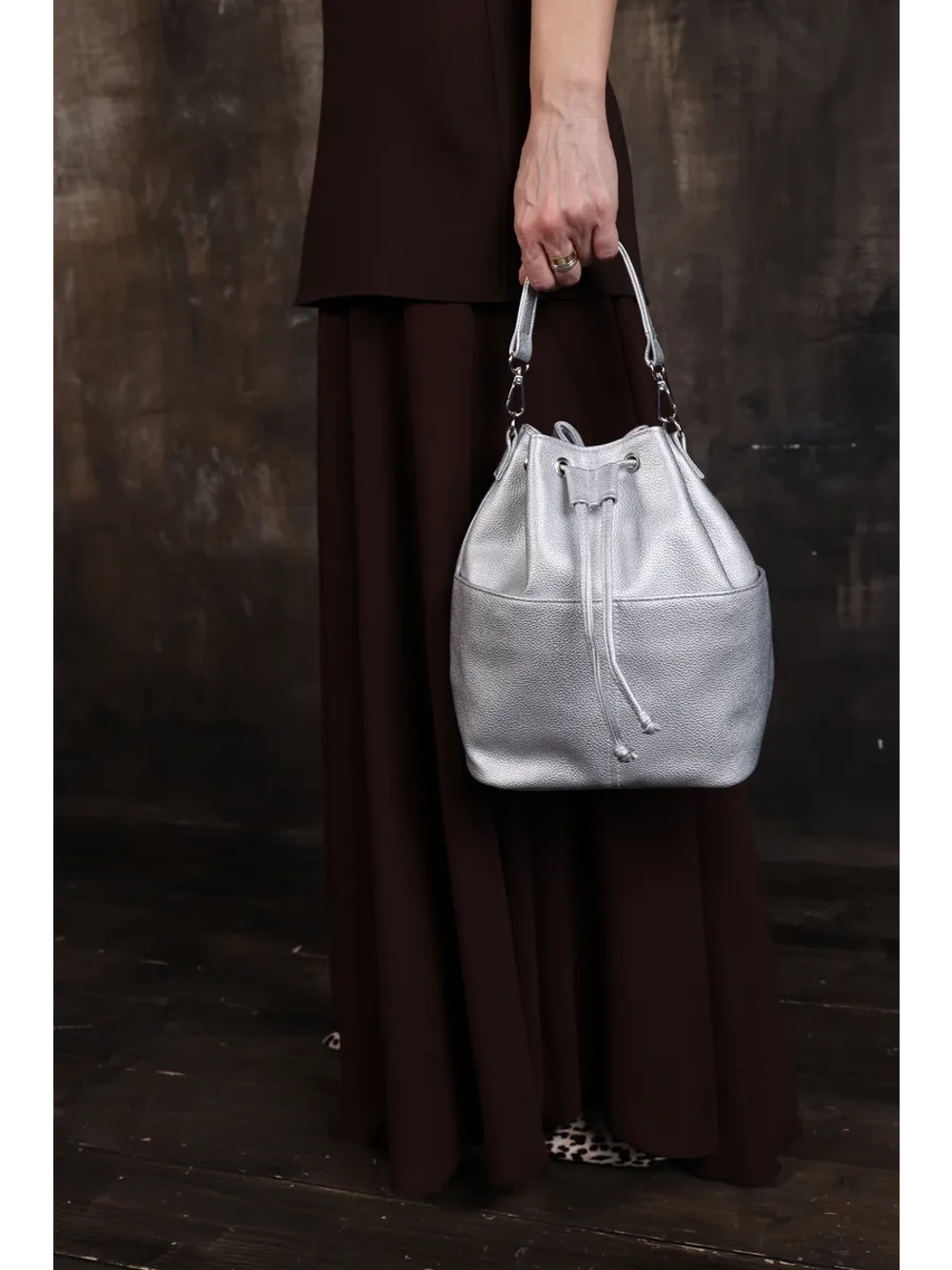 сумка через плечо тоут средняя мешок