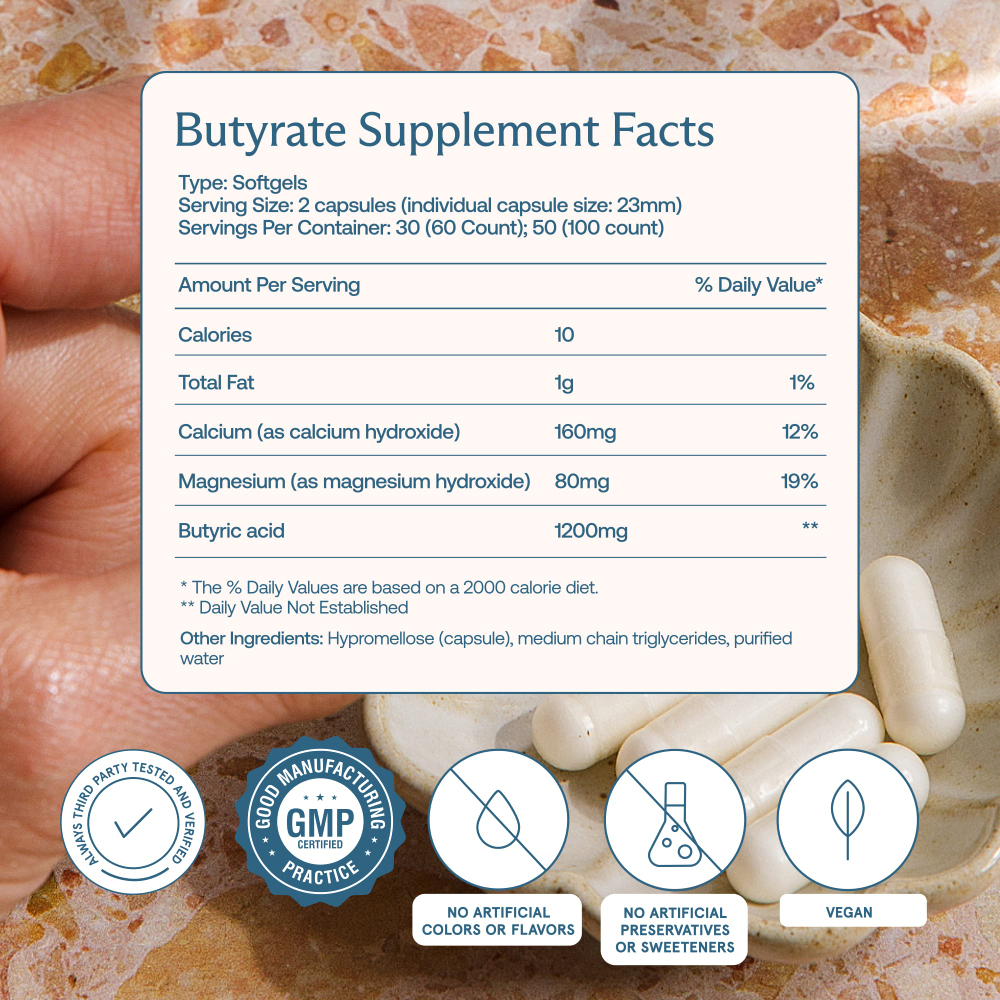 BodyBio, бутират кальция и магния, 100 капсул