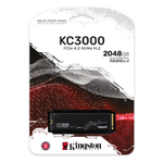 Твердотельный накопитель SSD 2TB Kingston KC3000 M.2 2280 PCIe 4.0 x4 NVMe (R7000/W7000MB/s) MTBF 2M, 1,6PBW