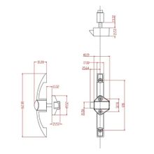Ручка-замок мебельная BL06-128-PC (матовый)