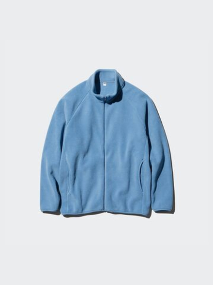 UNIQLO Флисовая куртка на молнии, светло-синий