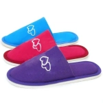 Тапочки домашние женские «Сердечки» верх х/б 100%, подклад бязь, подошва 6,5мм 38р