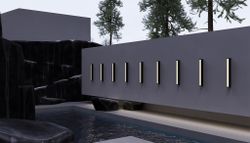 Уличный настенный светодиодный светильник Maytoni   O571WL-L20B3K