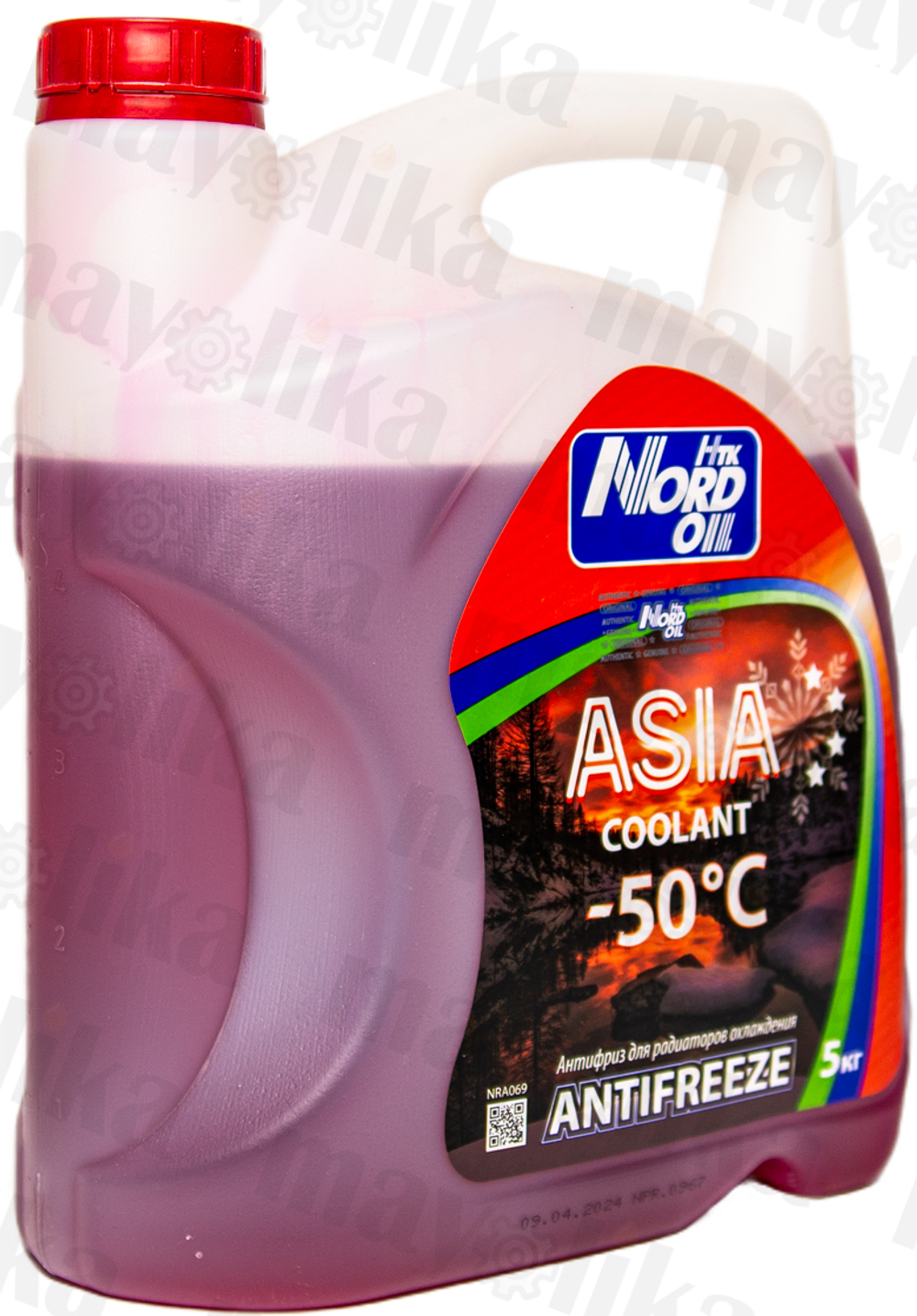 Охлаждающая жидкость NORD OIL Asia COOLANT red (-50)