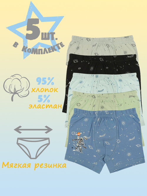 Боксеры для мальчика (5 штук в упаковке)