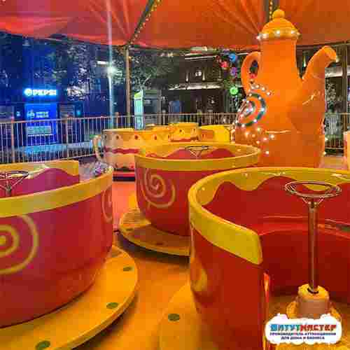 Карусель посуда «Конфетная карусель» 9 чашек, 18 мест, 12×12×3 м