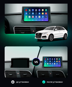 Магнитола Audi Q3 2011-2019 (рамка 9) - Teyes CC3-2K-360 на Android 10, 2K QLED, 6Гб+128Гб, CarPlay, 4G SIM-слот, 4 камеры в комплекте