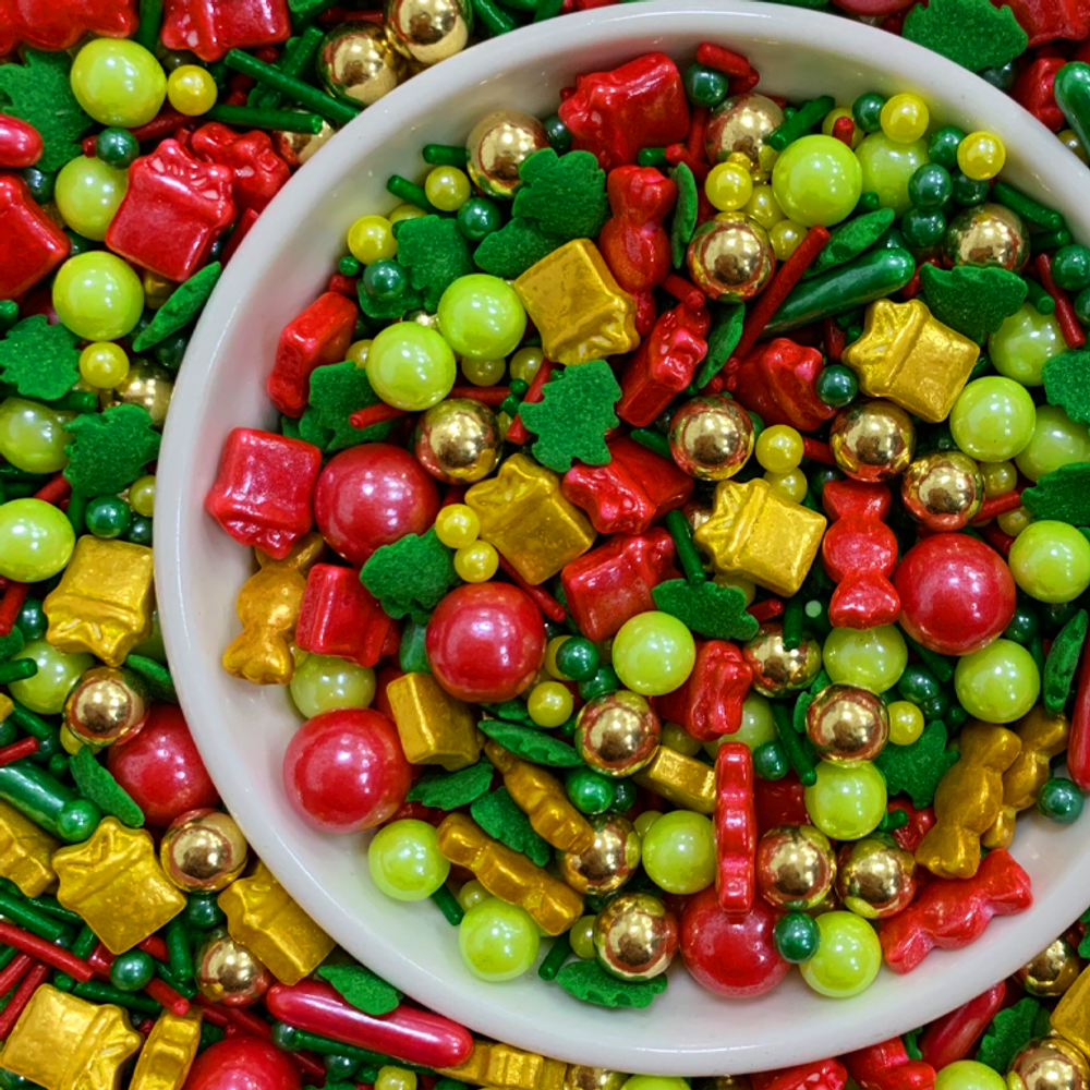 Посыпка кондитерская микс «Новогодние подарки» 1 кг