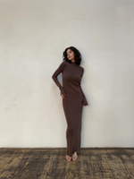 Платье DRESS, шоколадный