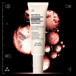 ALLIES OF SKIN Peptides & Antioxidants Advanced Firming Daily Treatment Усиленный укрепляющий пептидный крем с антиоксидантами, 48 мл