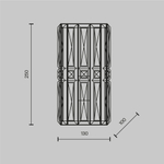 Настенный светильник (бра) Maytoni MOD094WL-01CH