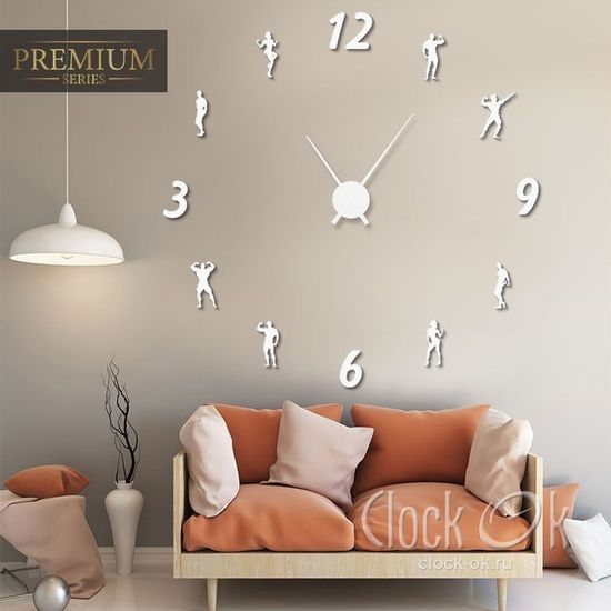 Настенные 3D часы Fitness