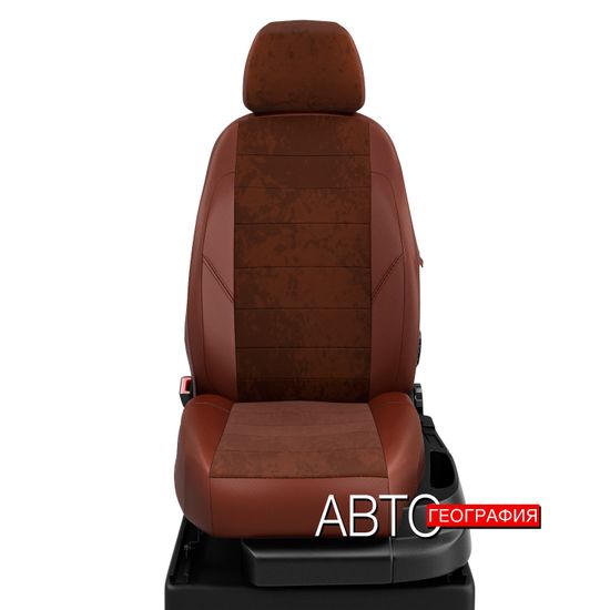 Чехлы на сиденья Skoda Octavia A5 рестайлинг (2008-2013) из алькантары