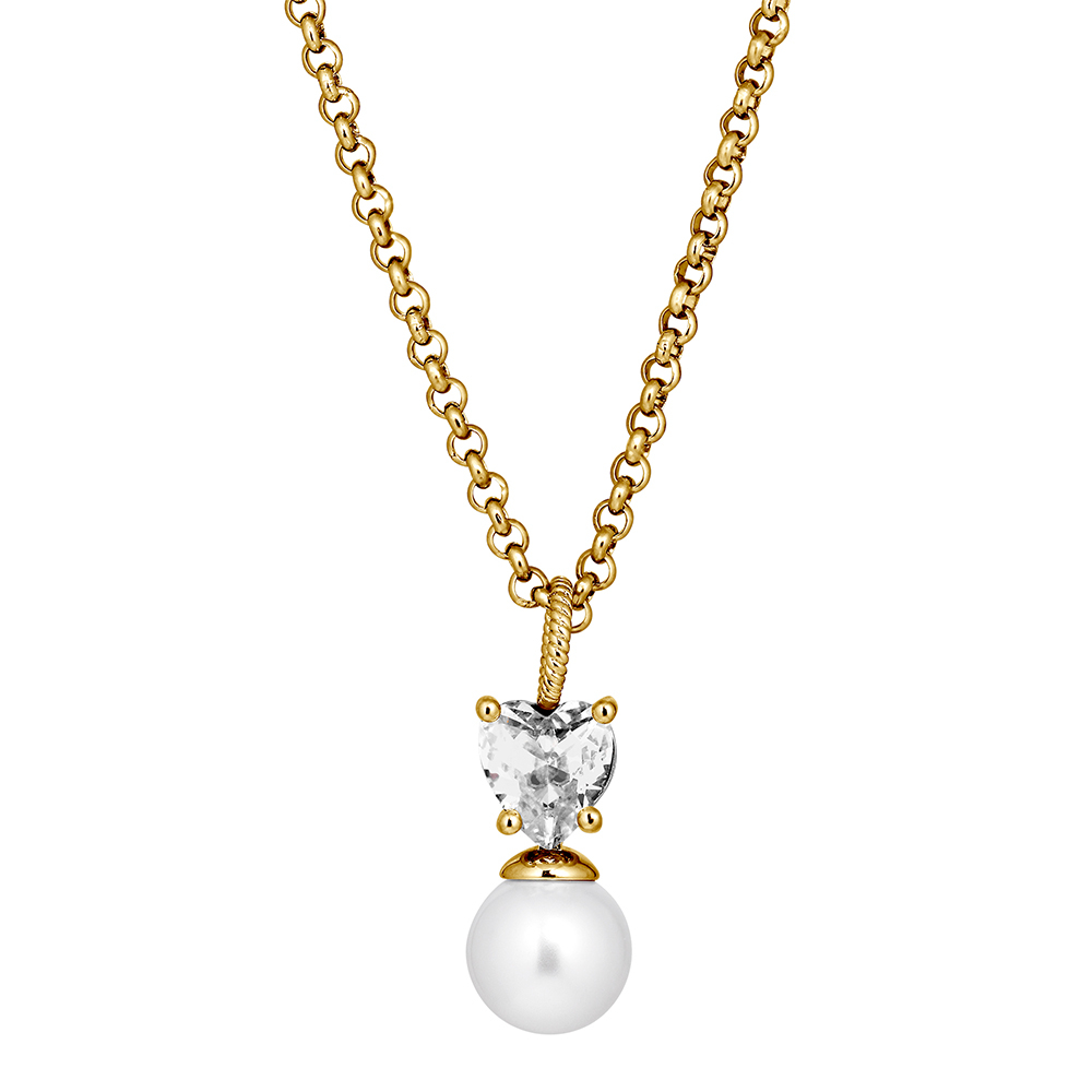 Колье Dyrberg Kern COLUME SG CRYSTAL / WHITE PEARL 480119