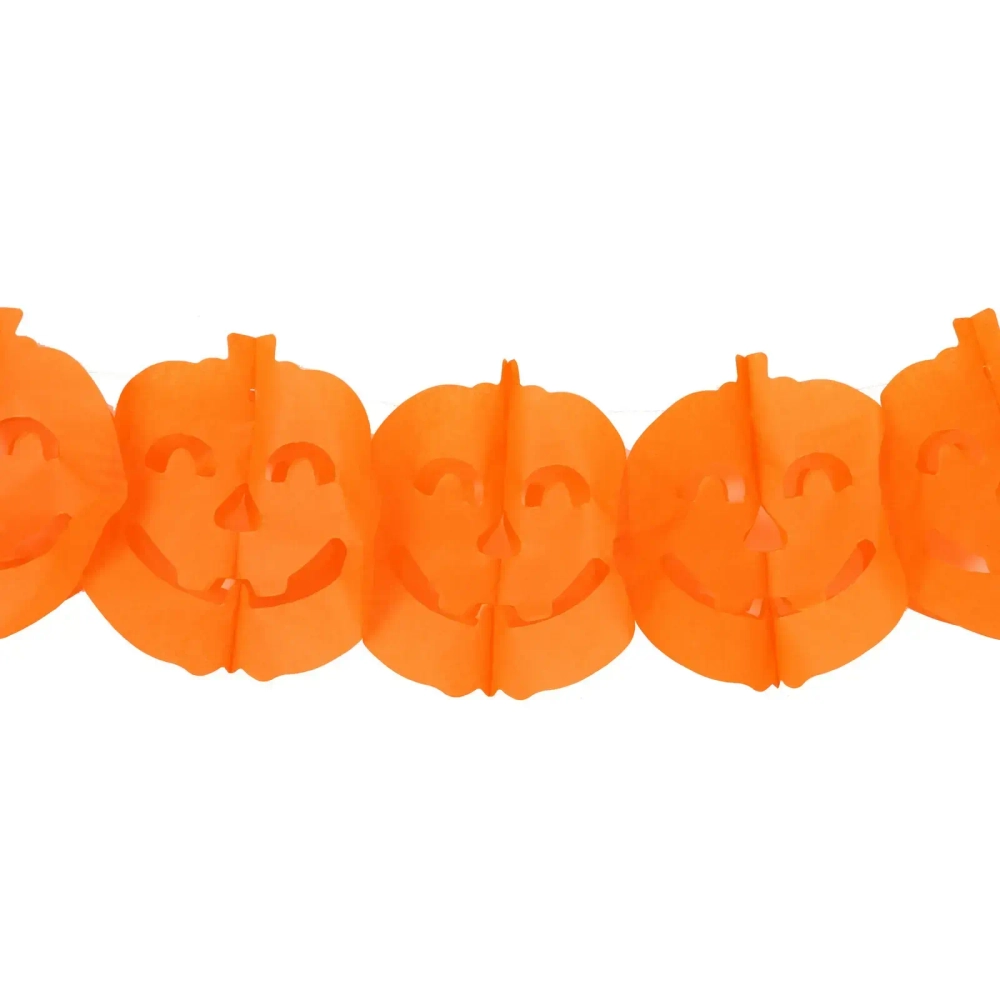 Растяжка бумажная «Helloween - Ужасающие тыквы» 3 м