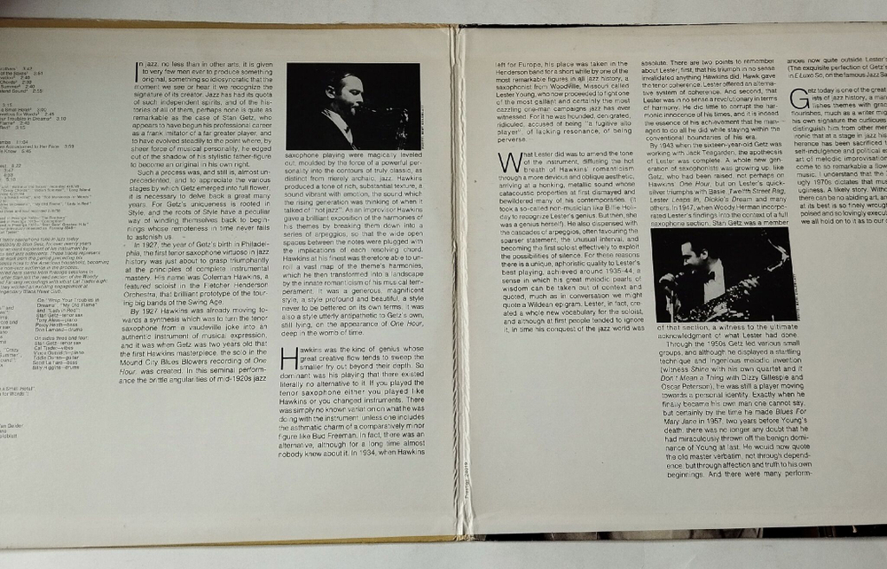 Винтажная виниловая пластинка LP Stan Getz (USA 1972)