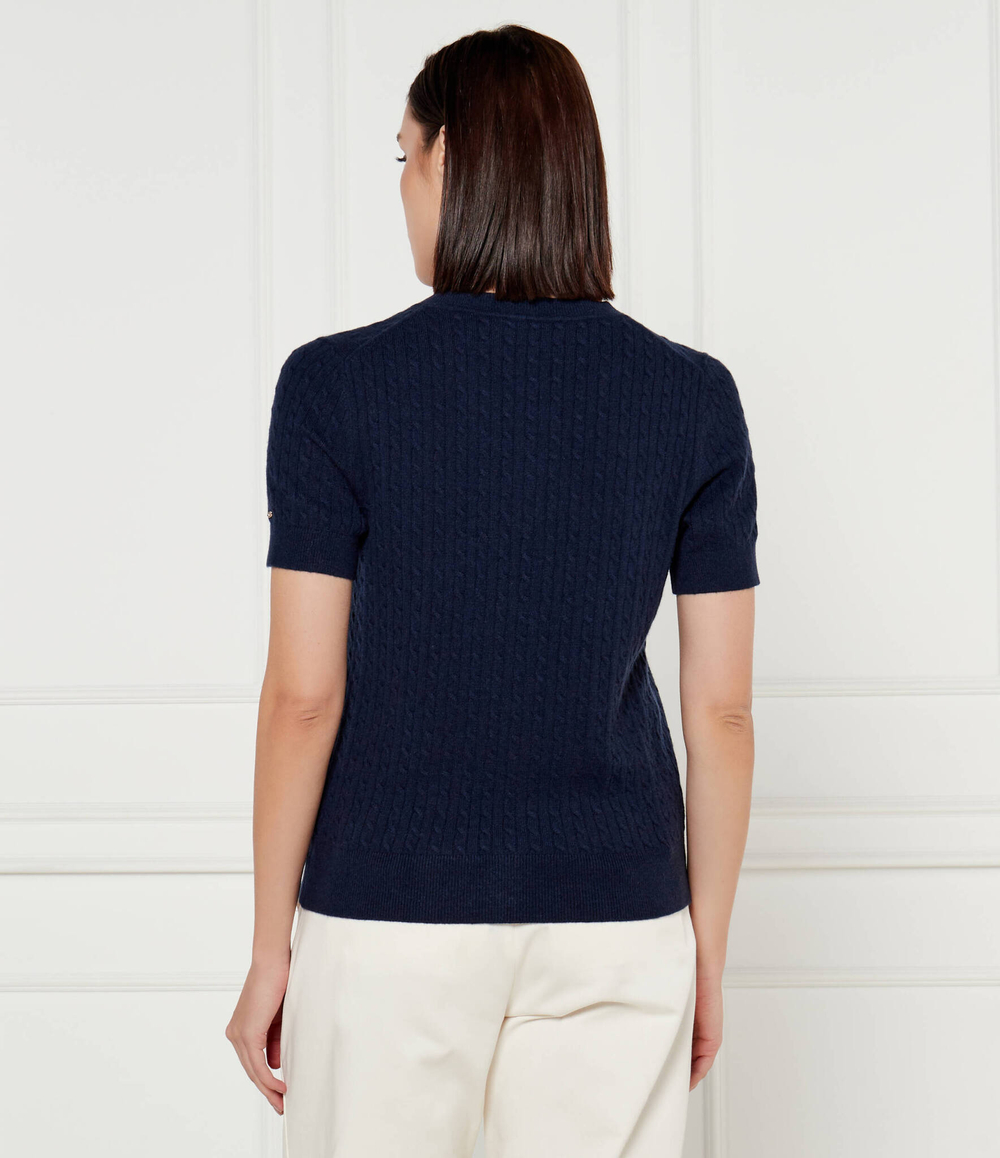 Шерстяной кардиган Tommy Hilfiger - темно-синий(WW0WW43958)