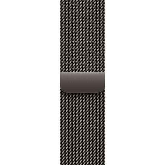 Apple Watch Series 10, 46 мм, корпус из титана цвета «сланцевый титан», спортивный ремешок цвета «миланская петля» сланцевый M/L (MWYW3)