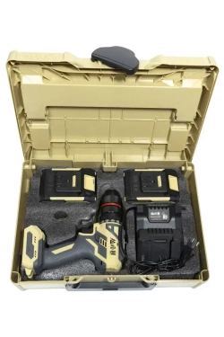 FENGBAO Дрель-шуруповерт, 21 В, 90 Нм, 2 АКБ