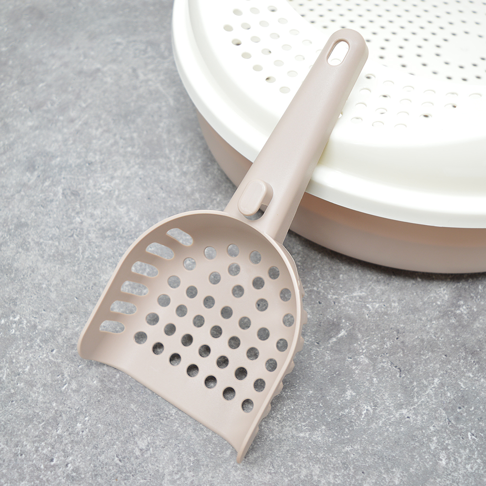 Лоток для кошек с сеткой и совком "Cosmo", какао