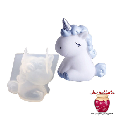 Молд силиконовый "Единорог", 6 см