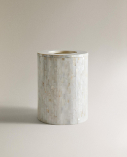 Zara Home ведро для мусора, перламутр, светло-бежевый