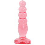 Розовая анальная пробка Crystal Jellies 5" Anal Delight - 14 см.
