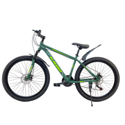 Велосипед Klauden 27.5" 21скор (стальная рама, диск. тормоз) Зелено-лаймовый (KL-27.5-4)