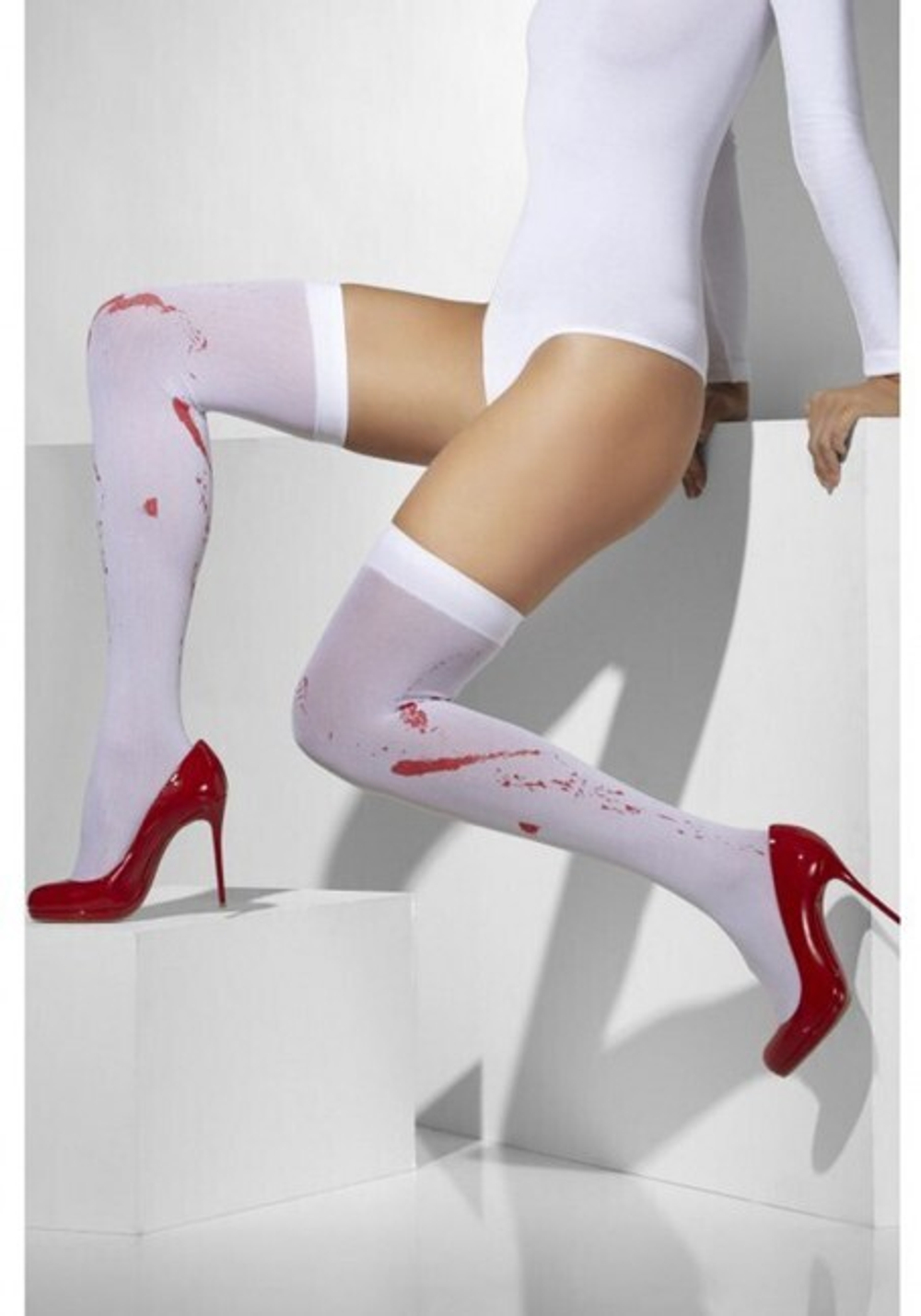 Чулки "Кровавая Мэри" (Цвет: белый)
