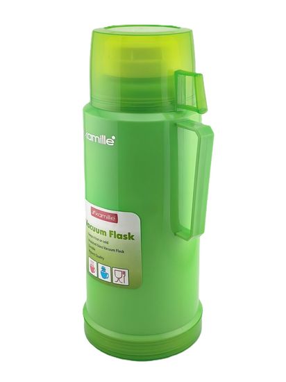 Термос 1000 мл. со стеклянной колбой Kamille KM 2072 пластиковый корпус