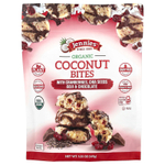 Jennies Macaroons, Кусочки органического кокоса с клюквой, семенами чиа, ягодами годжи и шоколадом, 149 г (5,25 унции)