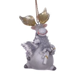 GAEM Фигурка декоративная подвесная "Олень", L5,5 W4,5 H10,5 см, 2в.
