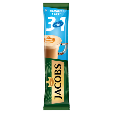 Кофе растворимый Jacobs Caramel Latte 3в1 13.5 гр