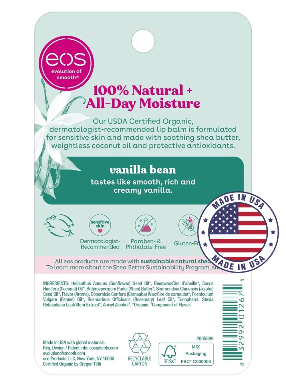 Бальзам для губ 112 ваниль 2 шт по 4 г