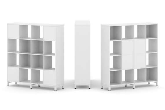 Style Project Набор стеллажа 2-х сторон., 4 яр. SN.NSD-441  1488*400*1615