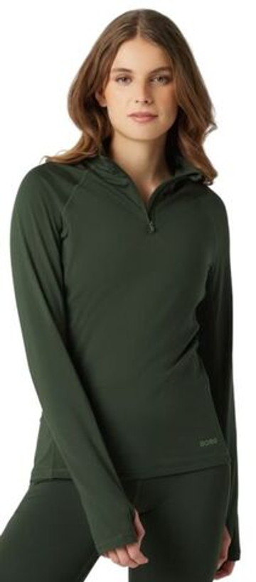 Женская Кофта теннисная Björn Borg Borg Midlayer - зеленый
