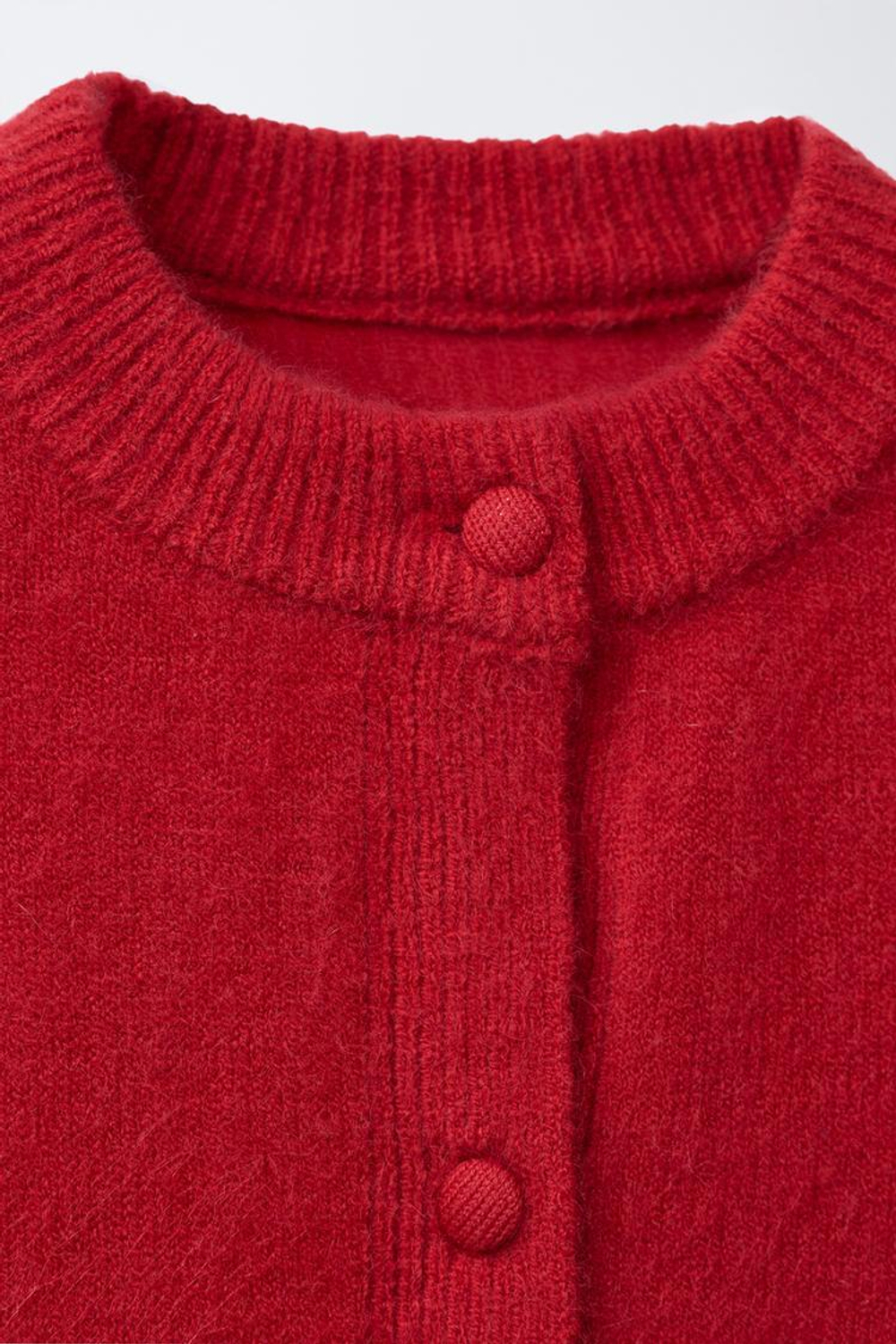 ZARA Х BENSIMON ® ТРИКОТАЖНЫЙ КАРДИГАН, КРАСНЫЙ