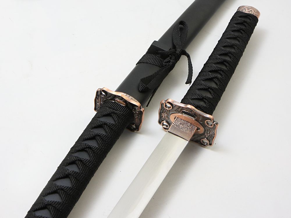 Armas Del Mundo Набор самурайских мечей, 2 шт. Ножны черные, цуба- медная