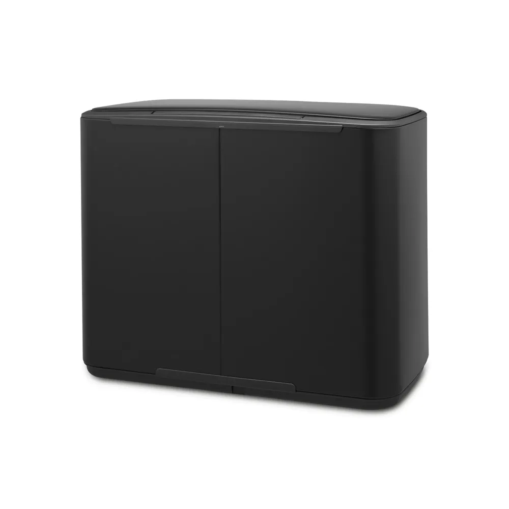 Brabantia Контейнер для мусора Bo 3х11л с сортировкой, черный 121104