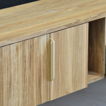 Тумба под телевизор 150 см Розенбург напольная из массива дуба 2 двери 1 ящик