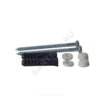 Крепление унитаза к полу D6x90 с шестигранной головкой, колпачки белые Б-90 Филд-А .