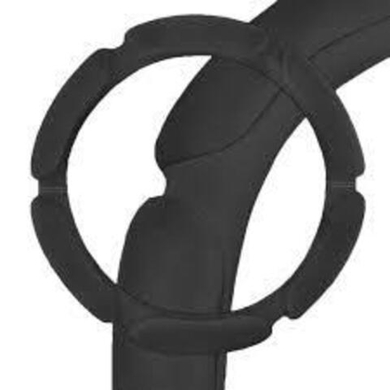 Оплетка руля Skyway S01101038 (XL) черная 8 подушек замша
