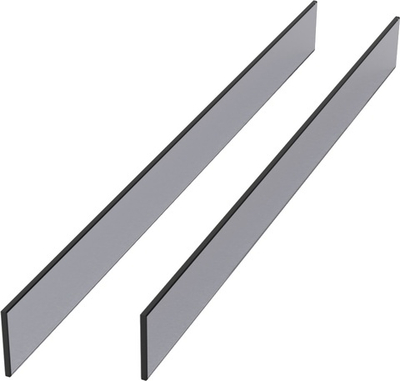 КОМПЛЕКТ Стекла закаленные 2 шт  для полки Конеро W 484-544, H 72, переднее стекло 413x6x61 мм, задн