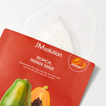 Маска тканевая с экстрактом папайи JMsolution Tropical Papaya Mask, 28 мл