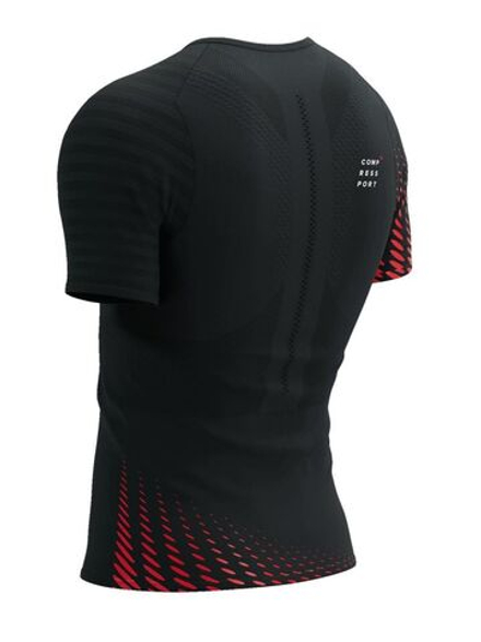 Мужская теннисная футболка Compressport Racing SS Tshirt - черный