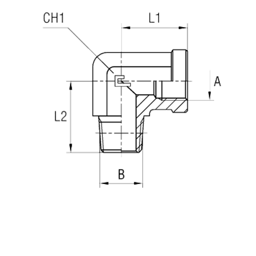 Штуцер FSC90 BSP 3/4 - BSPT 3/4
