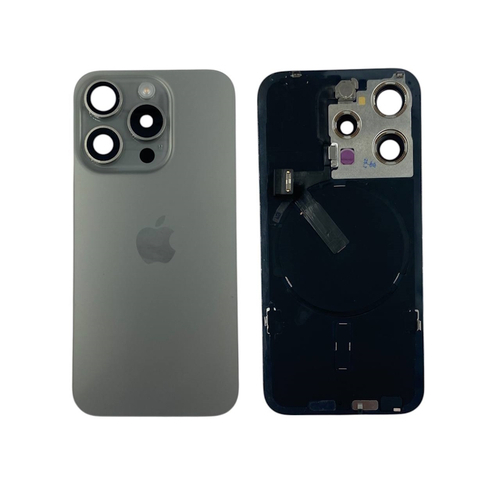 Задняя крышка для Apple iPhone 15 Pro (Снятый) Натуральный Титан - OR