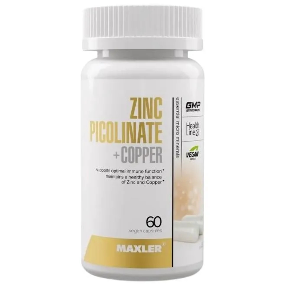 Maxler Zinc Picolinate + Copper 60 капсул