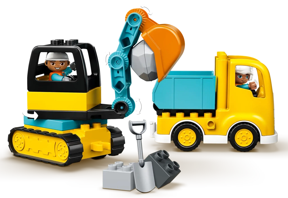 Конструктор LEGO Duplo 10931 Конструктор Грузовой и гусеничный экскаватор