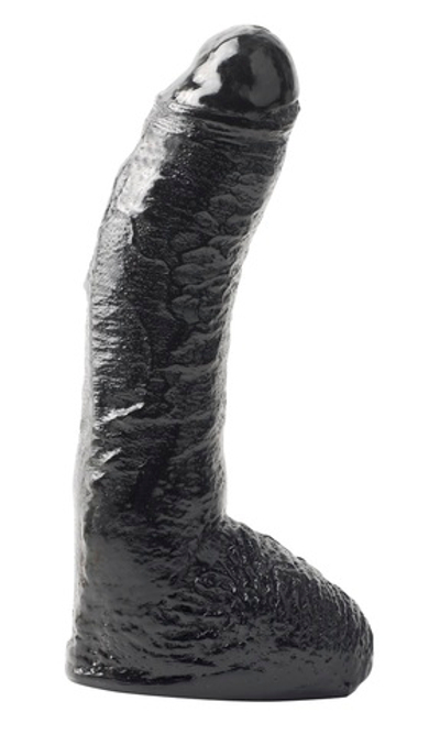 Чёрный фаллос Fat Boy - 24,8 см. (Цвет: черный)
